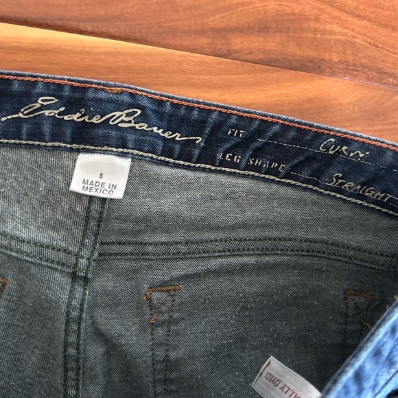 Eddie Bauer Curvy Straight Leg Denim Jeans size 8 - Picture 4 of 4